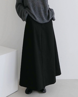 dry cotton maxi skirt (2color)