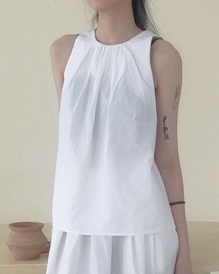 majel sleeveless blouse (2color)