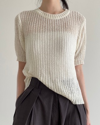 poly half knit (4color)