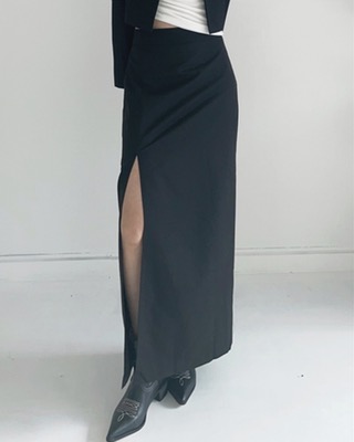 urban side slit skirt (2color)