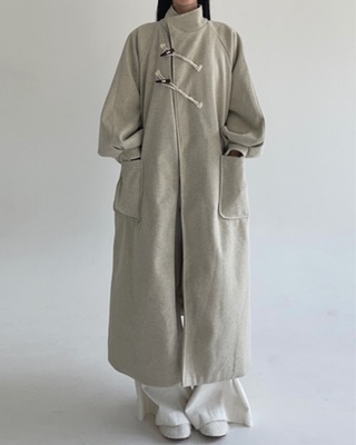 duffle maxi wool coat (3color)