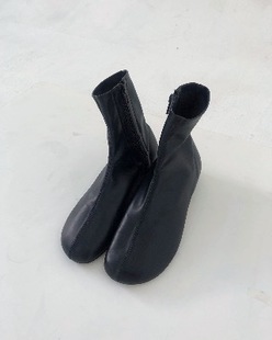 leather socks boots (2color)