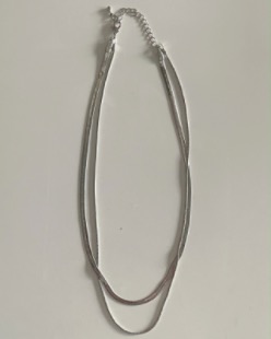 layered simple necklace (2color)