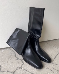 wrinkle middle boots (2color)