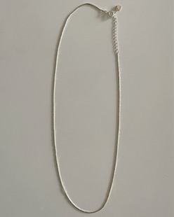 silver cutting necklace