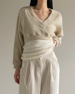 short mtm knit (2color)