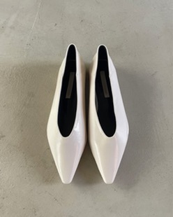 sharp flat shoes (2color)