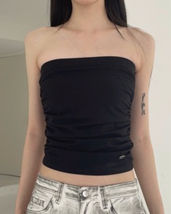 side shirring tube top (2color)