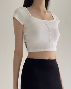 central cropped tee (4color)