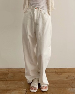 cotton denim pants (2color)