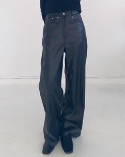 glossy coating pants (2color)