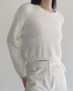 soft mink fur knit (3color)