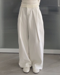 front dart cotton pants (2color)
