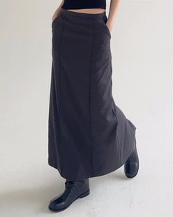 formal two line maxi skirt (2color)