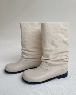 folding slouch boots (2color)