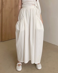 side shirring pocket skirt. SSver (2color)