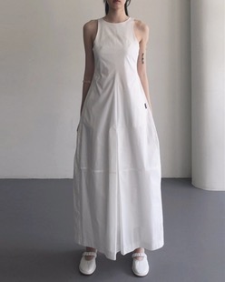 halter line maxi dress (2color)