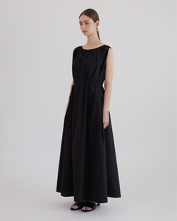 [ADELIO] bio maxi over dress, black