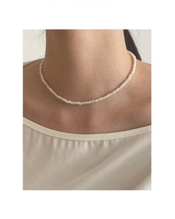 [silver925] irregular fresh-water pearl necklace