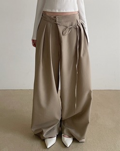 woody strap loose pants (2color)
