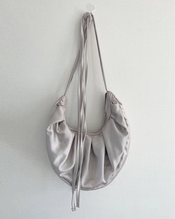 satin pintuck hobo bag (3color)