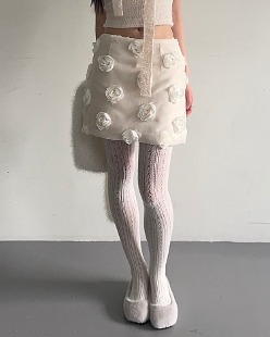 camellia mini padding skirt (2color)